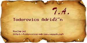 Todorovics Adrián névjegykártya