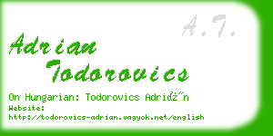 adrian todorovics business card